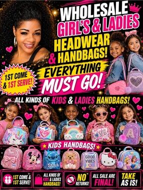 Wholesale Kids Glitter Handbags Lot - Pink Multicolor